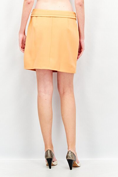 4th & Reckless Women Solid Mini Skirt, Peach