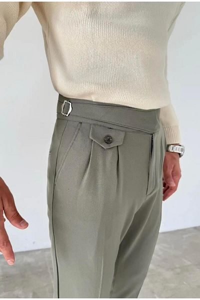 MODA Green Harvest Waist Buckle Pants