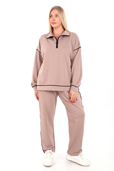 zitex Zipper Collar Tracksuit Set