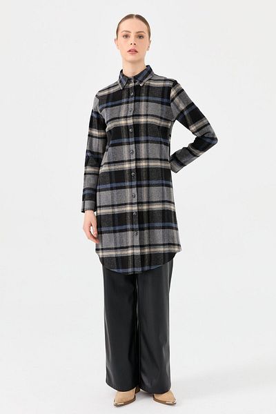 Esswaap Laci καρό μοτίβο Country Tunic