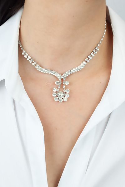Liveyn Design Evening Dress Necklace Earring Set