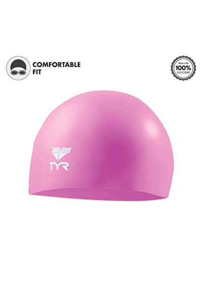 TYR Wrinkle Free Junior Silicone Cap | One Size | Swimming Cap | Kids Swim Gear