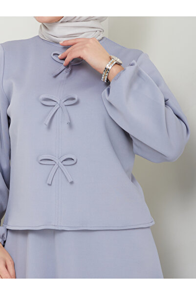 VOLT CLOTHİNG Women's Bow Detailed Skirt Set