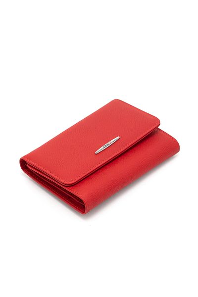 Eminsa Red Genuine Leather Women's Wallet