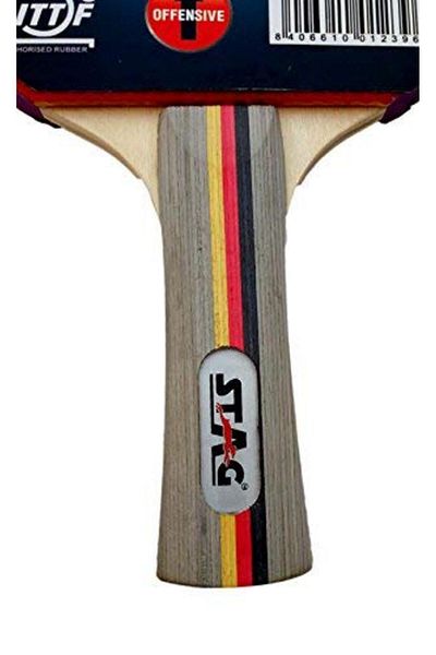STAG Tec Ninja Table Tennis Racquet | Ittf Approved | Multicolor | 160g | Advanced Racquet | Equipment