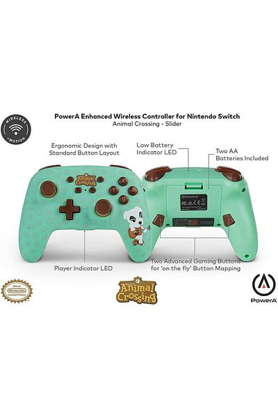 Powera Nintendo Switch Animal Crossing Enhanced Wireless Controller - K.K. Slider