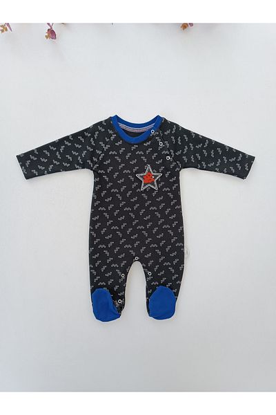 Tomuycuk Nono Star Baby Girl / Boy Unisex Jumpsuit Black Gift Baby Clothing
