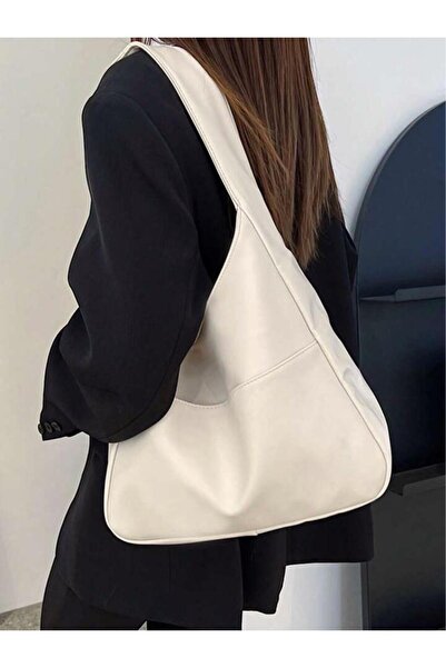 Crescita accessories Krem ön cepli pinterest model askılı omuz çantası
