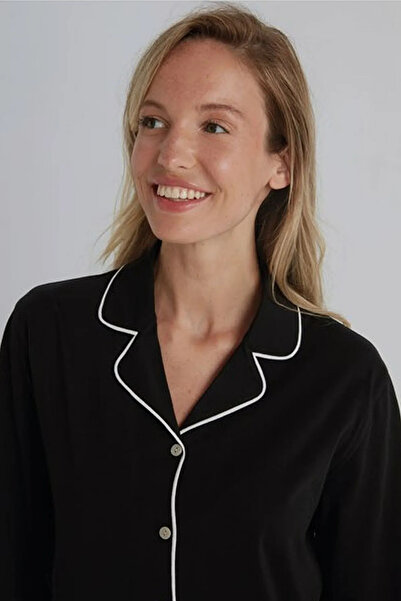 Eros Women &Apos; S Pajama Kit with Buttons on the Front, Cotton, Long Sleeves