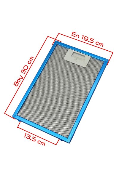 Parmis En 19,5 Cm Boy 30 Cm Aspiratör Davlumbaz Metal Yağ Filtresi