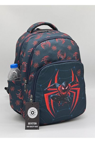 Bevitton Primary School Bag Character Printed Orthopedics Set of 3 Navy Blue Boys' Primary School Bag