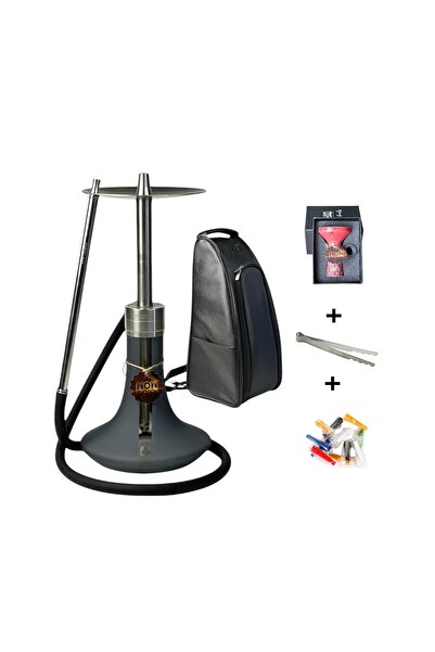 wow legend XROS Black Model Çantalı Çelik Nargile Takımı