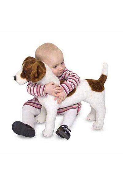 Melissa and Doug nffashopm & Doug Giant Plush Dog Jack Russell Terrier (14867) storestarx 1051353