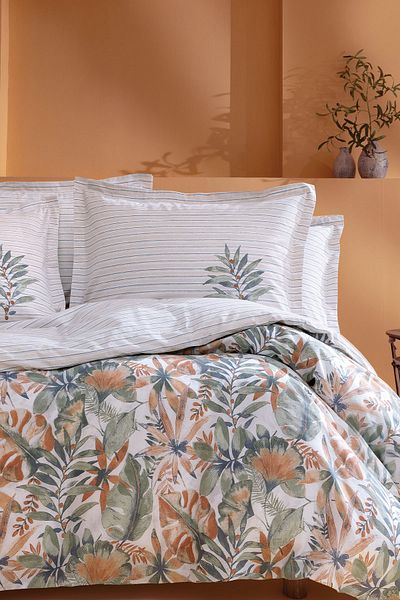 Yataş Amy Double Ranforce Duvet Cover Set - Orange