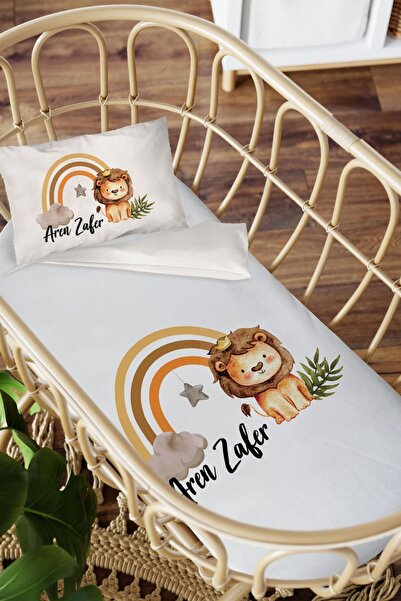 Homamia Isme Özel Anne Yanı 60x100 Beşik Uyku Nevresim Takımı