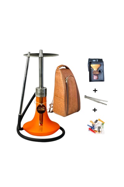wow legend Xros Orange Model Çantalı Çelik Nargile Takımı