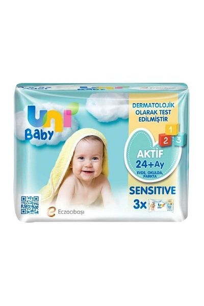 Uni Baby Active Sensitive Wet Towel 6X52 312 Sheets