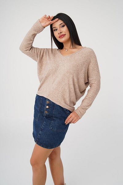Hipo Trend Yumoş Loose Cut Camel Blouse