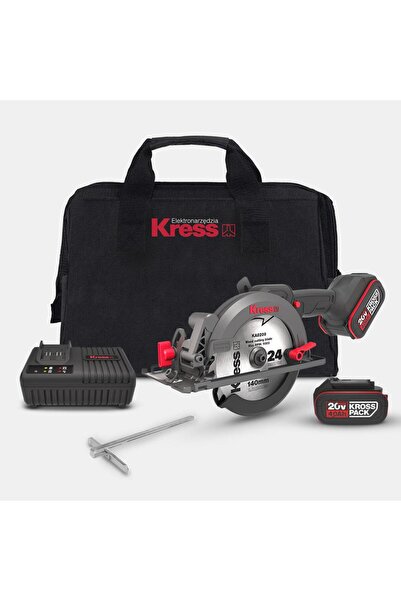 Kress KUE11 20Volt 4.0Ah. Li-ion 140MM Çift Akülü Kömürsüz Profesyonel Çok Am...