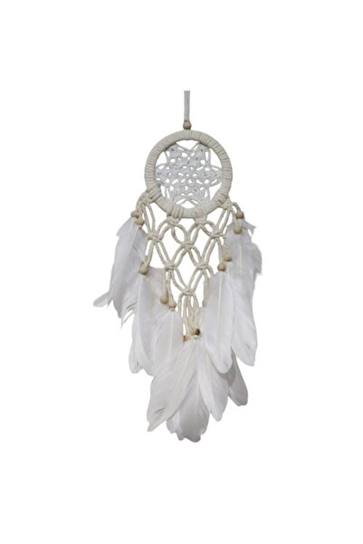 FREEDOM STOREE Star Motif Ecru Color Dream Catcher Gift Wall Ornament