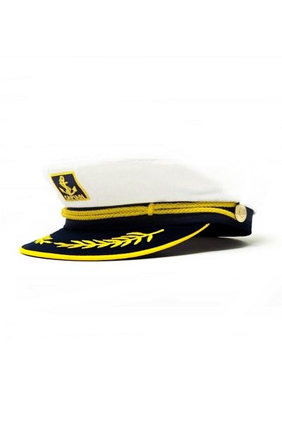 Cmf Sailor Captain Hat (White) P-071