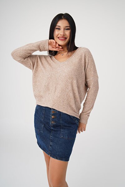 Hipo Trend Μπλούζα Yumoş Loose Cut Camel