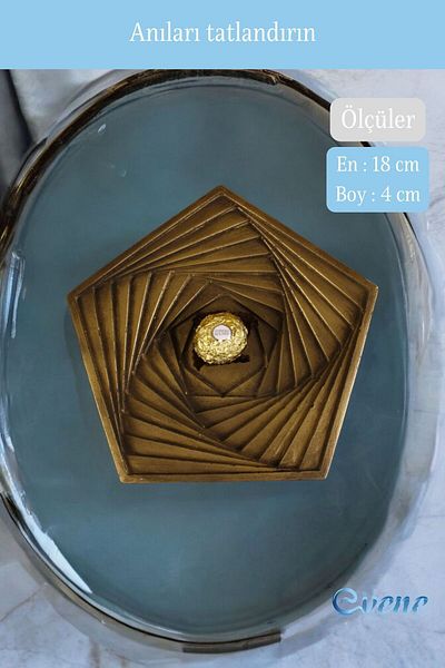 Evene Decorative Sugar Bowl Presentation Holder - Dragelic, Gold Antique, Color Model 9