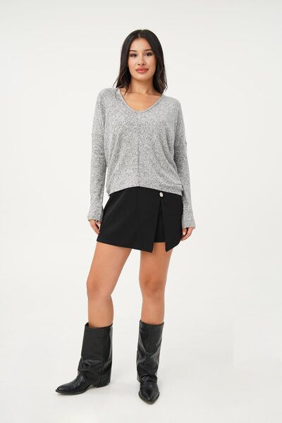 Hipo Trend Γκρι Loose Cut Soft Μπλούζα