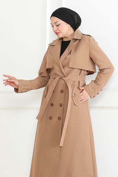 KADEEM Trenci elegant și Camel