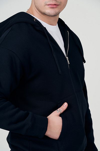 MBEY1989 Ασημί φούτερ Unisex με βαμβακερή κουκούλα με φερμουάρ