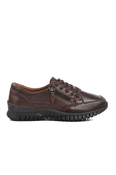Venüs 24400003 K Brown Genuine Leather Women's Casual Shoes