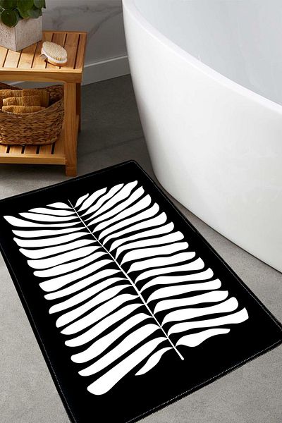 Chilai Home Χαλάκι μπάνιου Mais Dolce Black 60x100 cm Djth