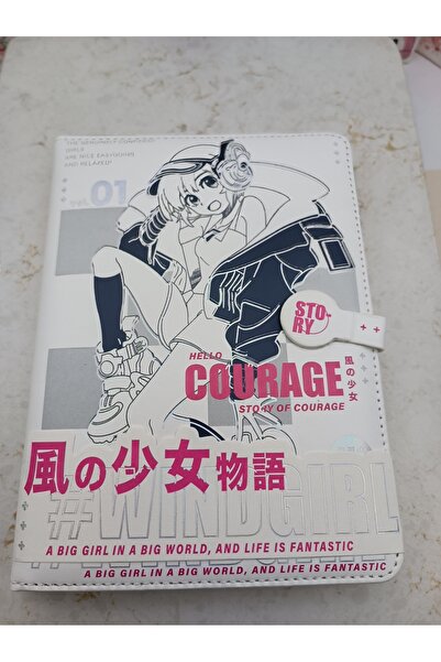 Meyra Accessories Anime Wind Girl Themed Luxury Notebook Notebook Agenda Notepad Soft Cover Gift Notebook