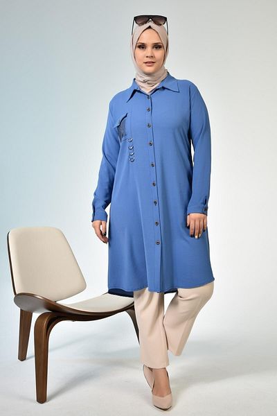 Ferace Hijab Tunic - Large Size, Women's Ayrobin Fabric