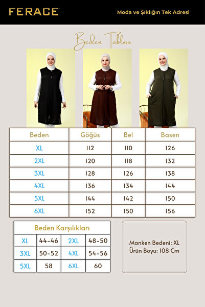 Ferace Women's Plus Size Honeycomb Fabric Pocket Zippered Buttoned Vest