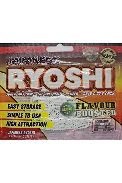 Genel Markalar Japanese Ryoshi 12cm Kokulu Lrf Silikon Yapay Yem Salt N Peppe...