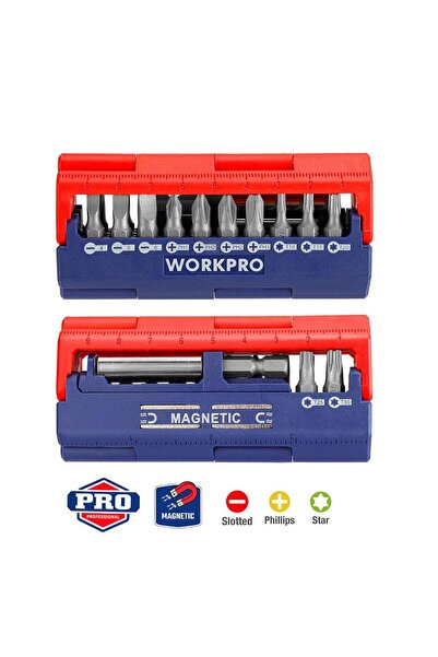 Genel Markalar WP221062 13 Parça Manyetik CR-V Vidalama Bits Uç Seti