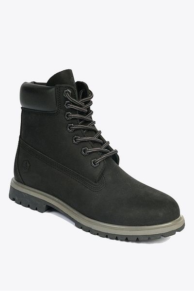 Hammer Jack WP Μαύρες γνήσιες δερμάτινες μπότες Nubuck Αδιάβροχες Unisex