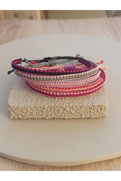 TREND Double Color Unisex Macrame Bracelet - Rope, Gift and for Sportsman