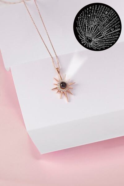 LOTUS JW 100 Dilde Seni Seviyorum Yazan Sirius Kolye | 925 Ayar Gümüş Kolye