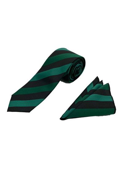 Brianze Patterned 3-Piece Tie and Handkerchief Set