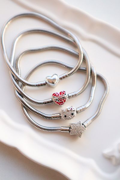 EFBUTİK Star Zircon Stone Clip Charm Bracelet