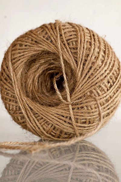 P Parla 2 Pieces of Jute Thread 100gr - Natural Thread, Sack Thread, Straw Thread, Straw Color