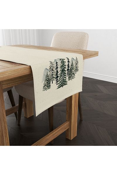 Filamente Runner Imprimat Digital Cu Motiv Craciun - Anul Nou 140x40 Cm