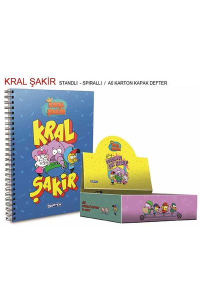 Gıpta Kral Şakir Spiral A6 Notebook - Cardboard Cover