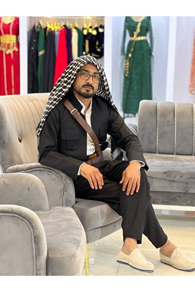 SOLİN YÖRESEL Erkek Yöresel Elbise Damatlık Düğünlük Şal U Şepık Şelome