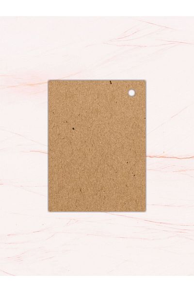 Grdall 25 Pieces - Kraft Perforated Card - Product Card - Unprinted Card - Kraft Card