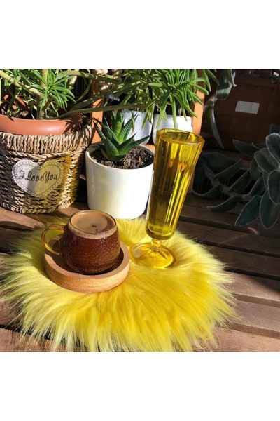 zeynepin dükkanı 1 Adet Orta Boy Tüylü Supla 20 Cm Sarı