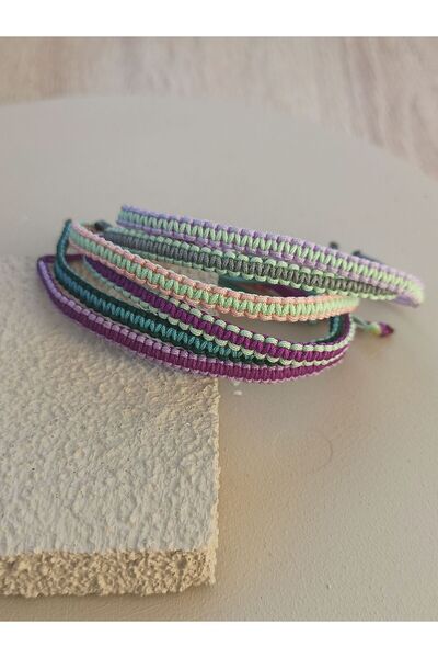 TREND Double Color Unisex Macrame Bracelet - Rope, Gift and for Sportsman