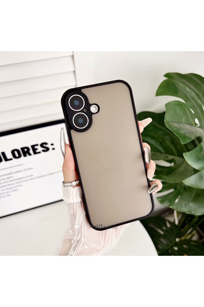 m.tk moveteck İphone 16 Plus Kılıf Mat Parmak izi Yapmaz Kamera Korumalı Renk...
